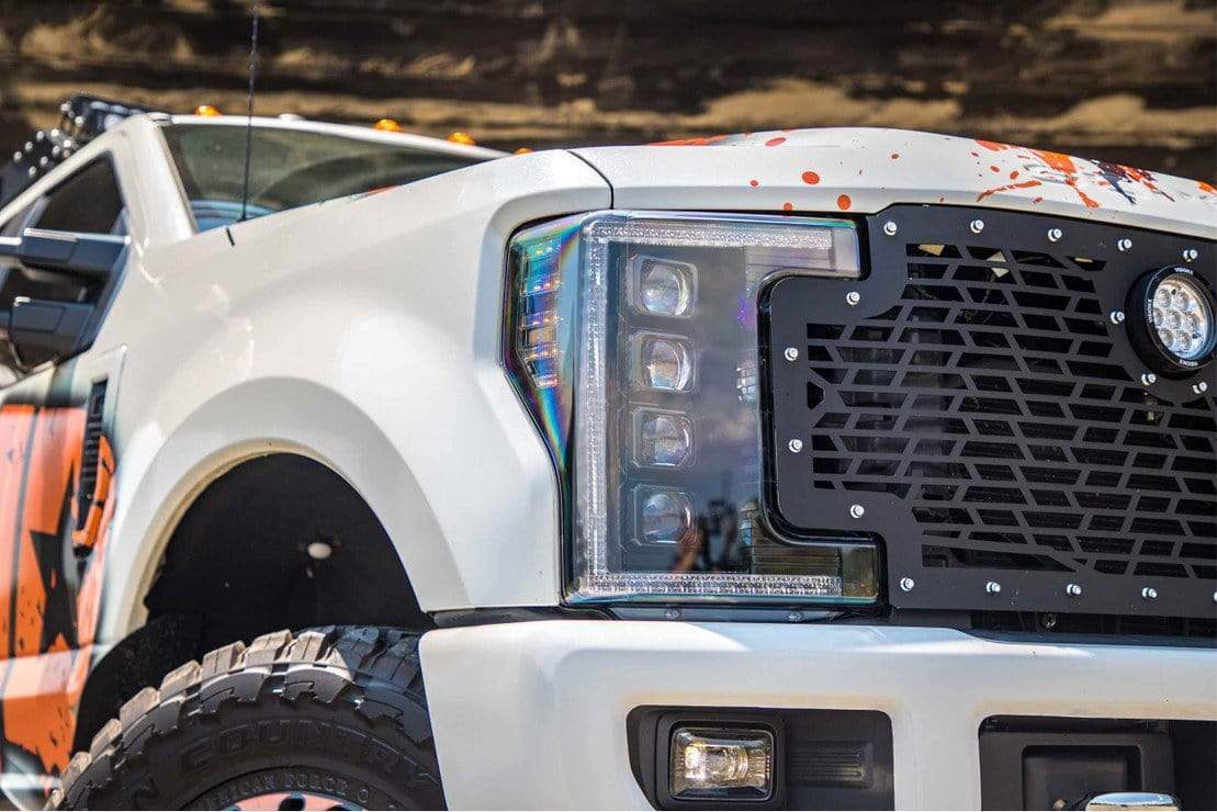 Ford Super Duty: LED Headlights (2011 - 2016) | XB – Custom Multicolor LED Lighting by RGB Halo Kits