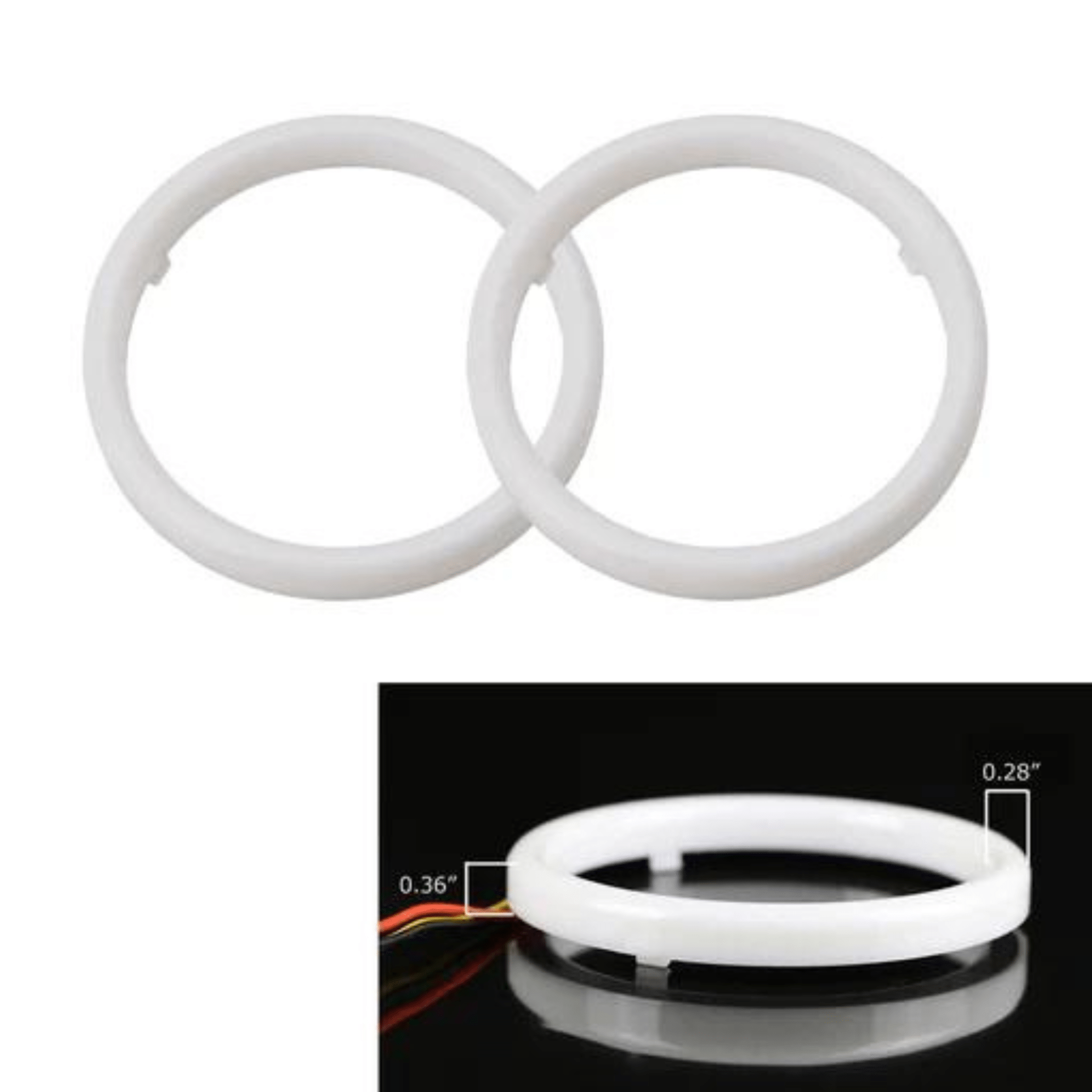 Halo Diffusers – Custom Multicolor LED Lighting by RGB Halo Kits