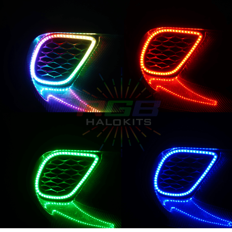Dodge Charger Waterproof Fog Outline Multicolor Halo Kit – Custom Multicolor LED Lighting by RGB Halo Kits