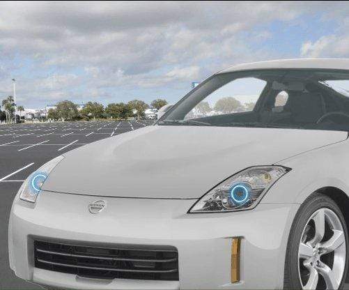2008 Nissan 350Z Halo Kit – Custom Multicolor LED Lighting by RGB Halo Kits